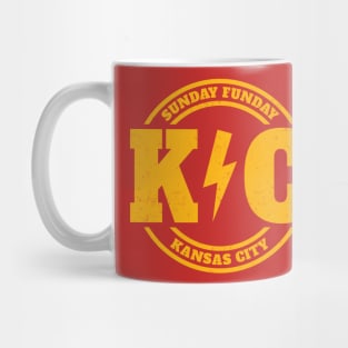 Kansas City - Sunday Funday Vintage Stamp Mug